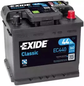 EC440 EXIDE Стартерная аккумуляторная батарея EC440 EXIDE Стартерная аккумуляторная батарея